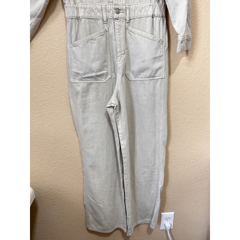 Universal Thread 10 Utility Jumpsuit Tan Boiler Suit Cotton Lyocell Workwear - Picture 12 of 15